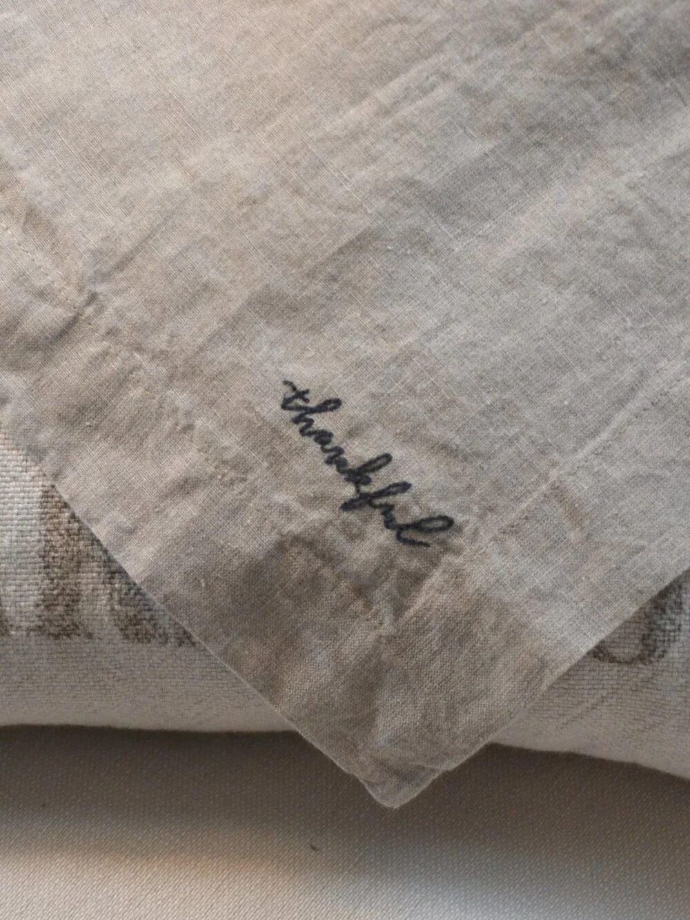 Lot Of SIX Crate & Barrel Dinner Napkins 100% Linen 22x22 